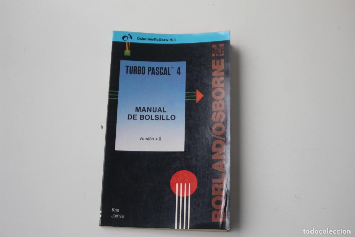 Libros de segunda mano: TURBO PASCAL 4 MANUAL DE BOLSILLO - Foto 1