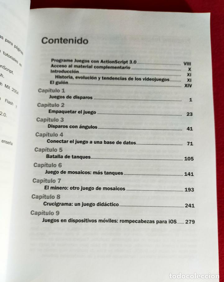 Libros de segunda mano: PROGRAME JUEGOS CON ACTION SCRIPT 3.0 - Foto 6
