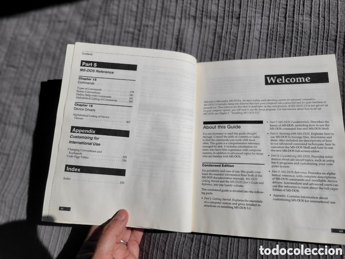 Libros de segunda mano: MS-DOS Versi&oacute;n 5.0 Users Guide. (Condensed Edition) AST Computers - Foto 3