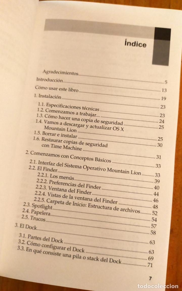 Libros de segunda mano: OS X MOUNTAIN LION - Foto 5
