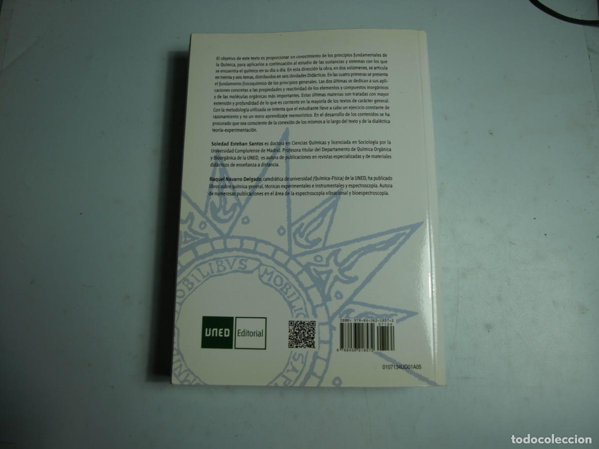 Libros de segunda mano: Soledad Esteban Santos, Quimica General. Volumen I,UNED - Foto 3