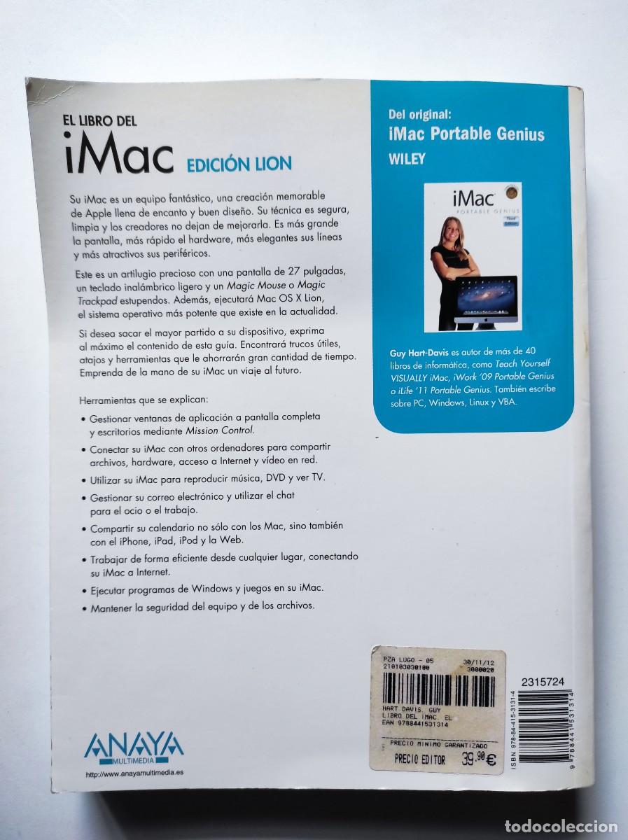 Libros de segunda mano: EL LIBRO DEL iMAC. GUY HART-DAVIS. ANAYA MULTIMEDIA. ESPA&Ntilde;A 2012. EDICI&Oacute;N LION. - Foto 5