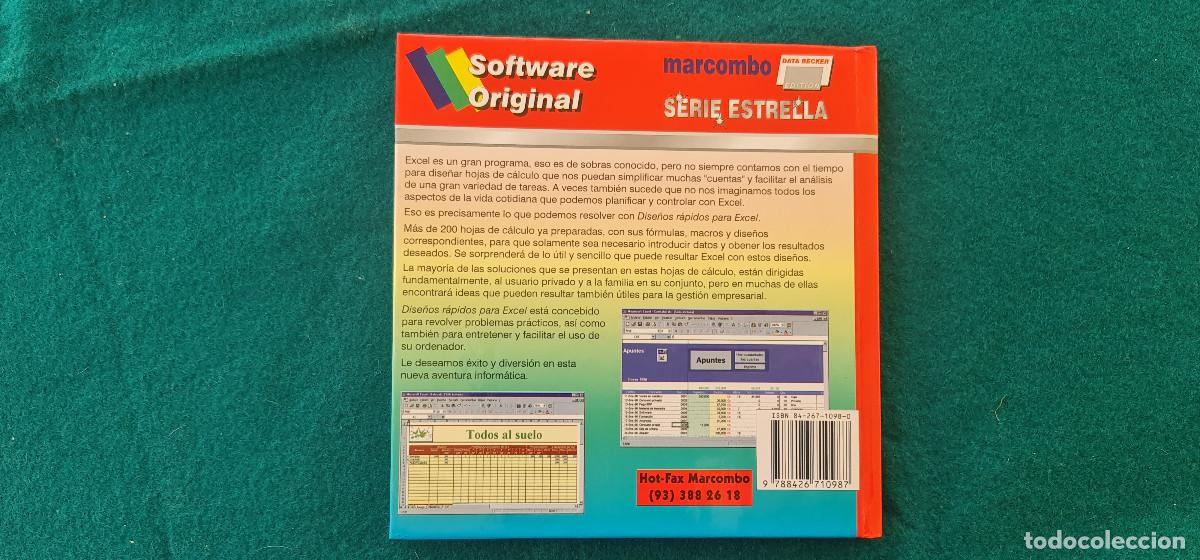 Libros de segunda mano: LIBRO DISE&Ntilde;OS RAPIDOS PARA EXCEL 5-95 Y 97 (1996) SERIE ESTRELLA - DATA BECKER - ED. MARCOMBO - Foto 7