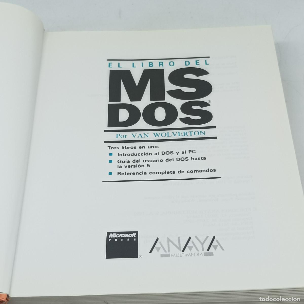 Libros de segunda mano: EL LIBRO DEL MSDOS - Foto 2