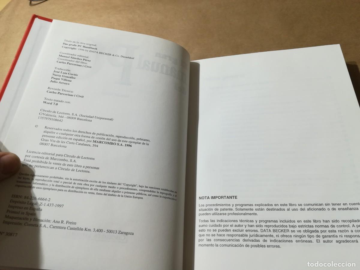 Libros de segunda mano: EL GRAN MANUAL DEL PC / HARALD HAHN / AP306 / CIRCULO LECTORES - Foto 7