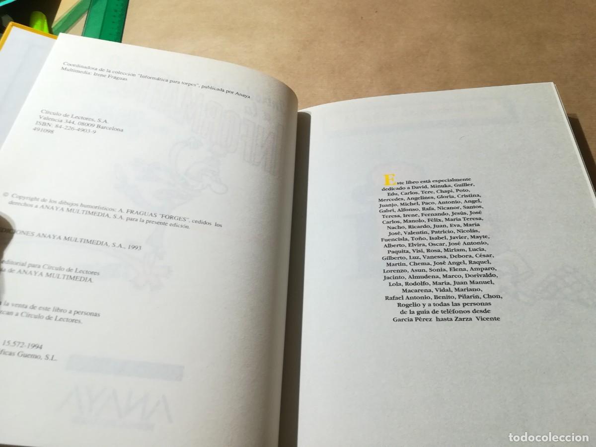 Libros de segunda mano: INTRODUCCION A LA INFORMATICA PARA TORPES / AQ507 / ANAYA CIRCULO DE LECTORES - Foto 7
