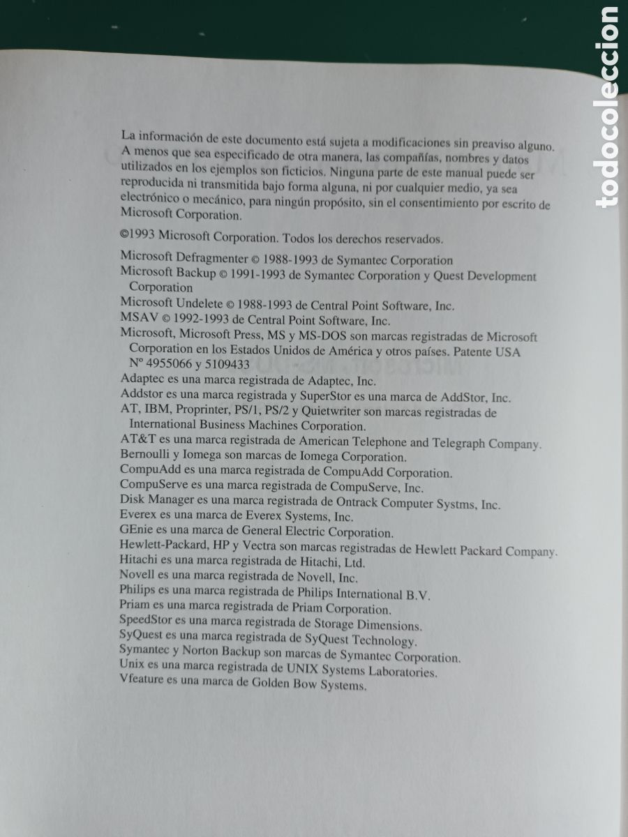 Libros de segunda mano: Manual de Usuario. Windows Ms-Dos 6.2 MICROSOFT 1993 - Foto 2