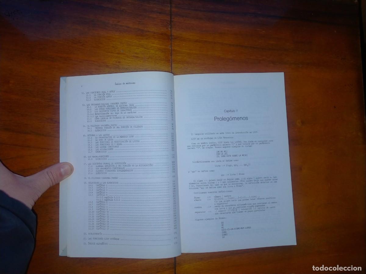 Libros de segunda mano: LISP Introducci&oacute;n a la programaci&oacute;n. Manuales de inform&aacute;tica Masson - Foto 3
