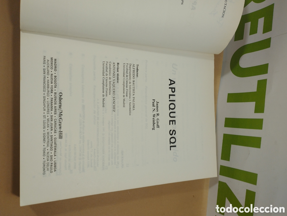 Libros de segunda mano: Aplique. SQL. Mcgraw-Hill. - Foto 2