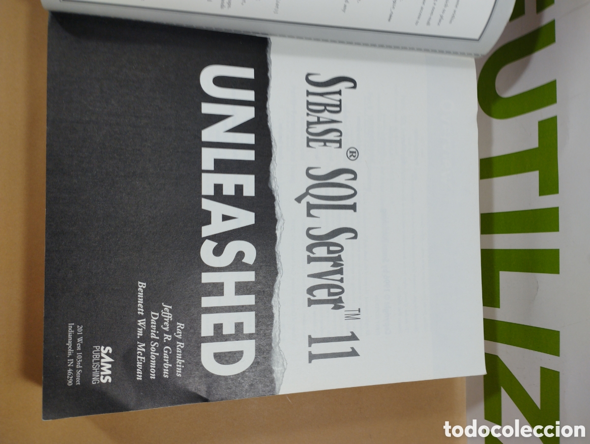Libros de segunda mano: Sybase SQL server 11. Unleashed. Sams publishing. - Foto 2