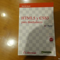 Libros de segunda mano: HTML 5 Y CSS 3 PARA DISEÑADORES - BEATI - MARCOMBO ALFAOMEGA