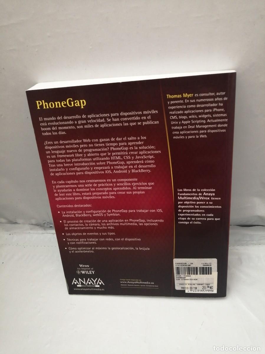 Libros de segunda mano: PhoneGap: De Programadores para Programadores (Anaya Multimedia/Wrox) - Foto 2