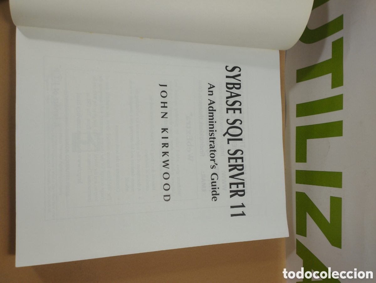 Libros de segunda mano: Sybase SQL server 11. An administrators guide. John Kirkwood - Foto 3