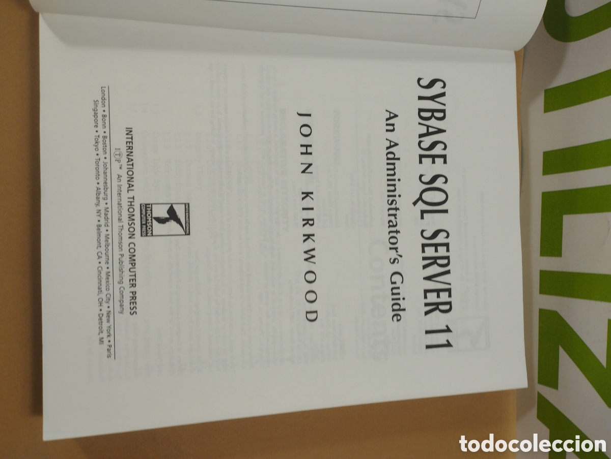 Libros de segunda mano: Sybase SQL server 11. An administrators guide. John Kirkwood - Foto 4