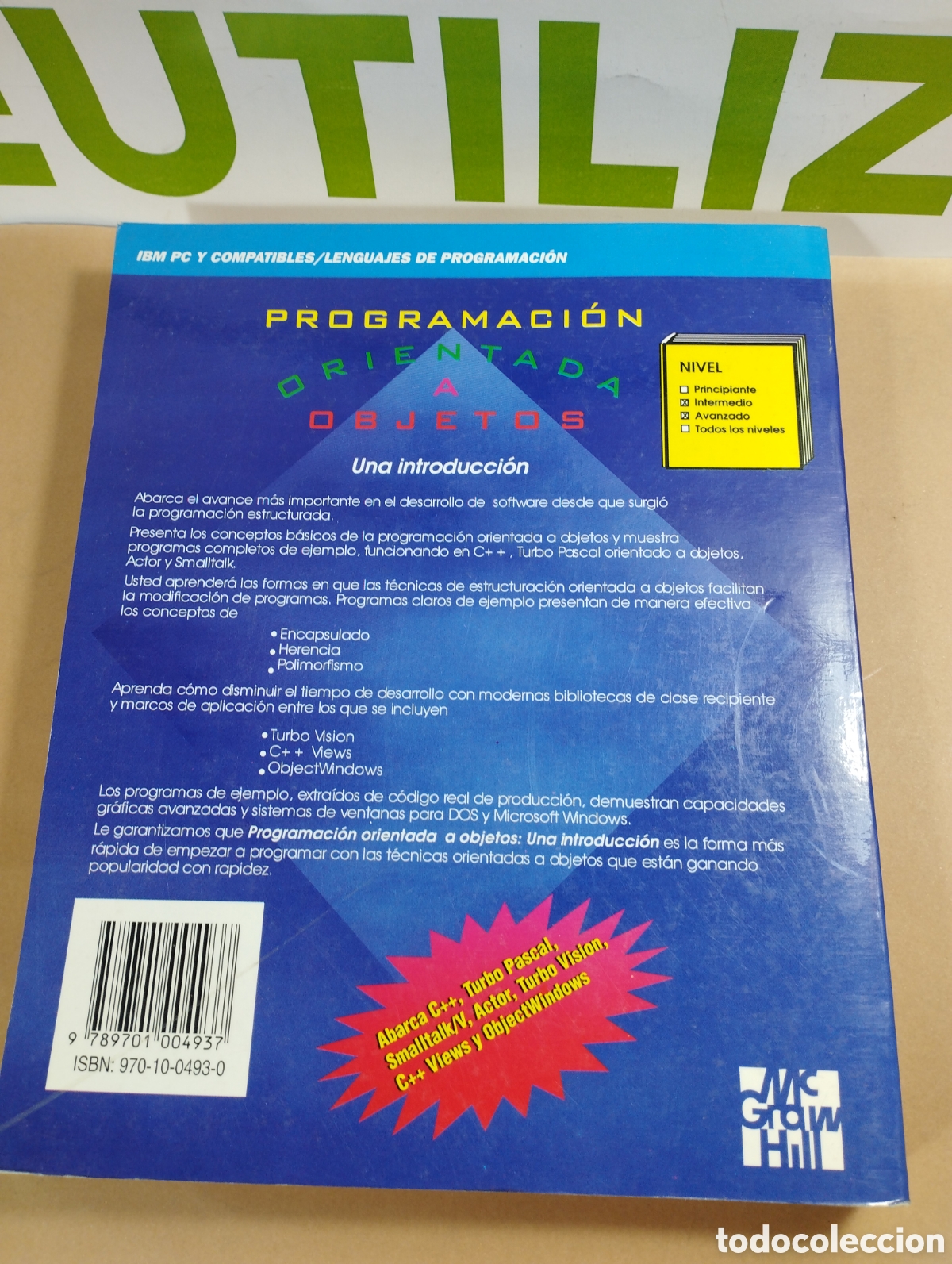 Libros de segunda mano: Programaci&oacute;n orientada a objetos. Una introducci&oacute;n. Mcgraw hill. - Foto 2