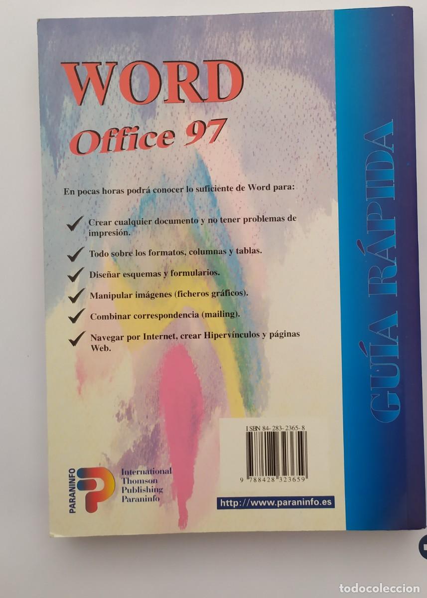Libros de segunda mano: WORD OFFICE 97 GU&Iacute;A RAPIDA - Foto 2