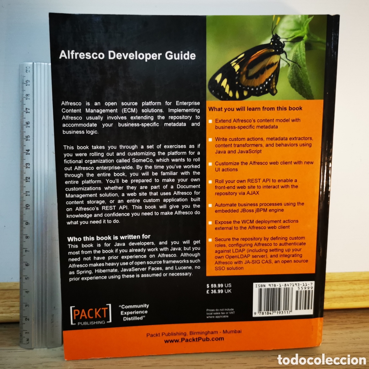 Libros de segunda mano: Alfresco Developer Guide. Potts. Packt, 2008. 533 pp. 1160 g - Foto 10