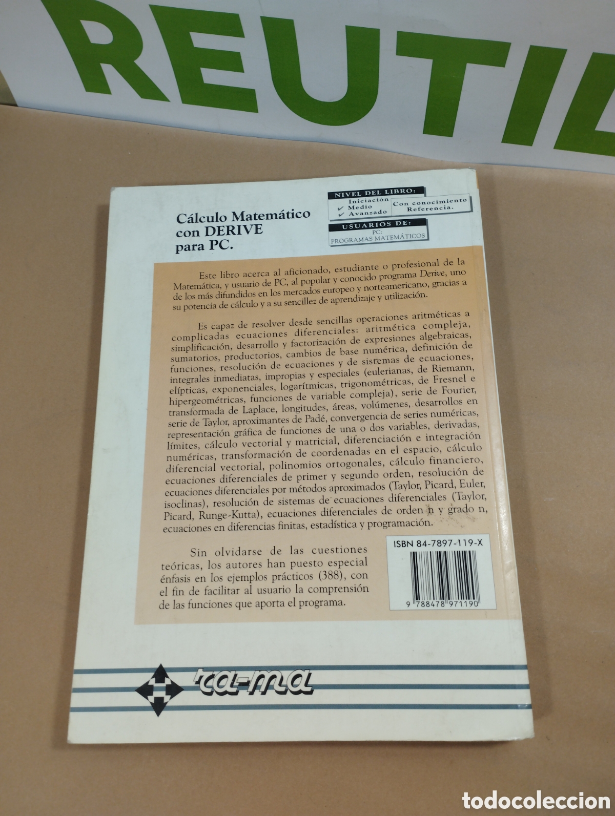 Libros de segunda mano: C&aacute;lculo matem&aacute;tico con Derive para PC. Ra-ma. - Foto 2