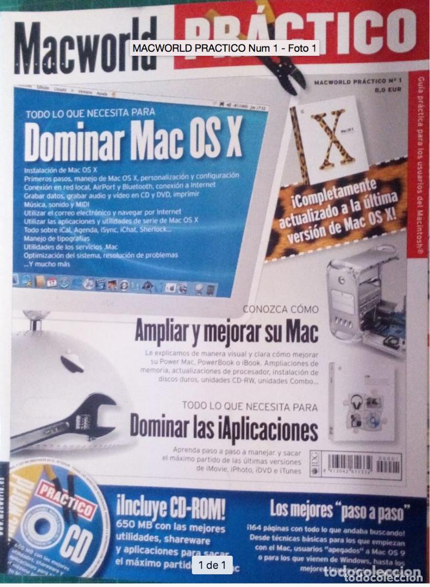 Libros de segunda mano: [Revista Apple; Mac OS X:] Macworld Pr&aacute;ctico, 1 (2003), 164 pp. - Foto 1