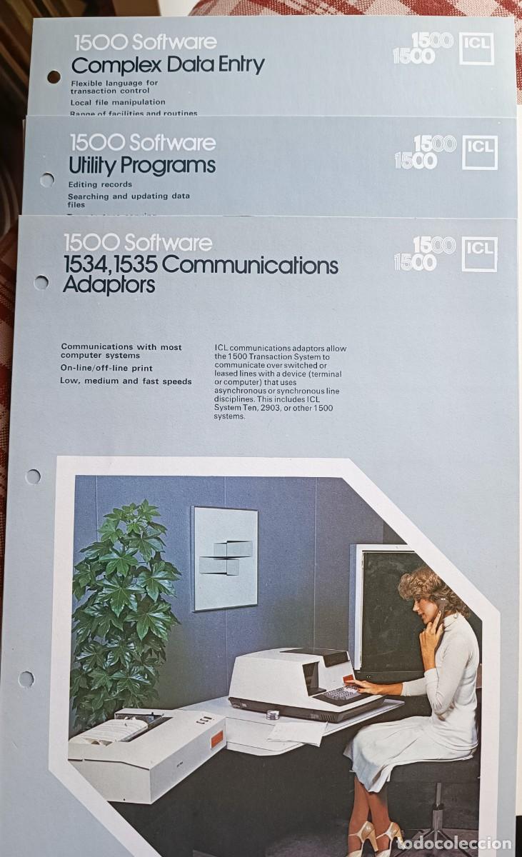 Libros de segunda mano: ICL - 1500 Software 3 folletos diferentes 1977 - Foto 1