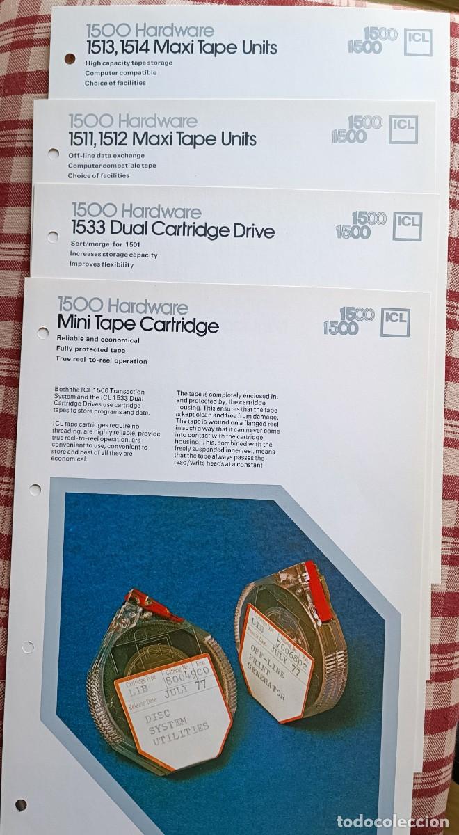 Libros de segunda mano: ICL - 1500 Hardware 4 folletos de cintas 1977 - Foto 1