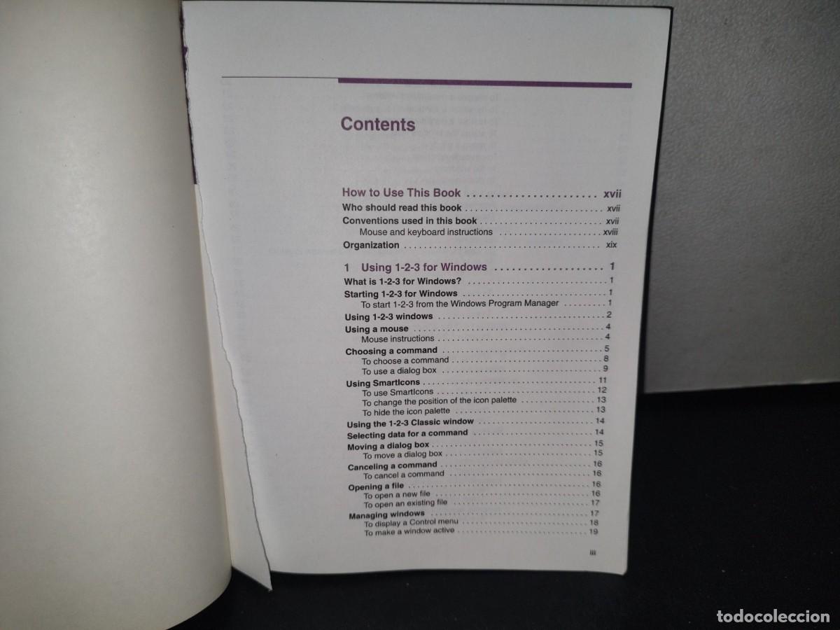 Libros de segunda mano: 72- LOTUS. USERS GUIDE. LOTUS 1-2-3 FOR WINDOWS RELEASE 1.0 - Foto 3