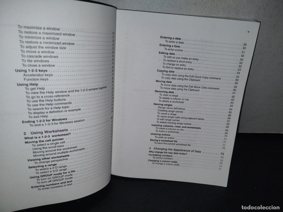 Libros de segunda mano: 72- LOTUS. USERS GUIDE. LOTUS 1-2-3 FOR WINDOWS RELEASE 1.0 - Foto 4