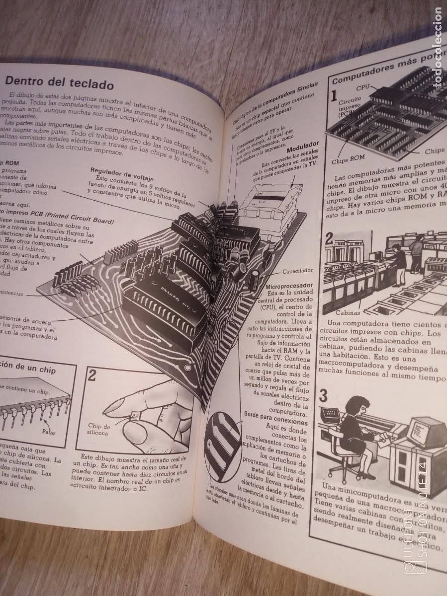 Libros de segunda mano: colecci&oacute;n electronica.micro computadoras.ediciones plesa.48 p&aacute;ginas. - Foto 2