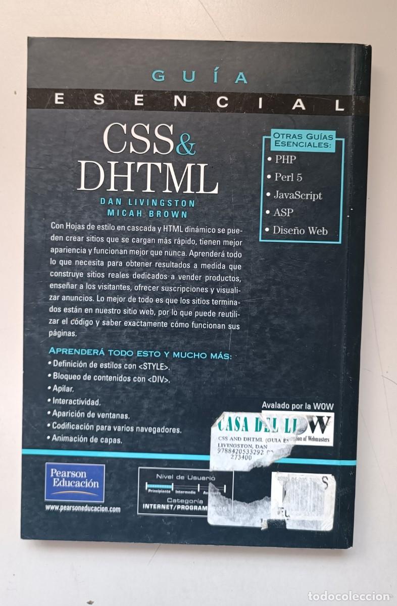 Libros de segunda mano: CSS & DHTML. GUIA ESENCIAL - Foto 3