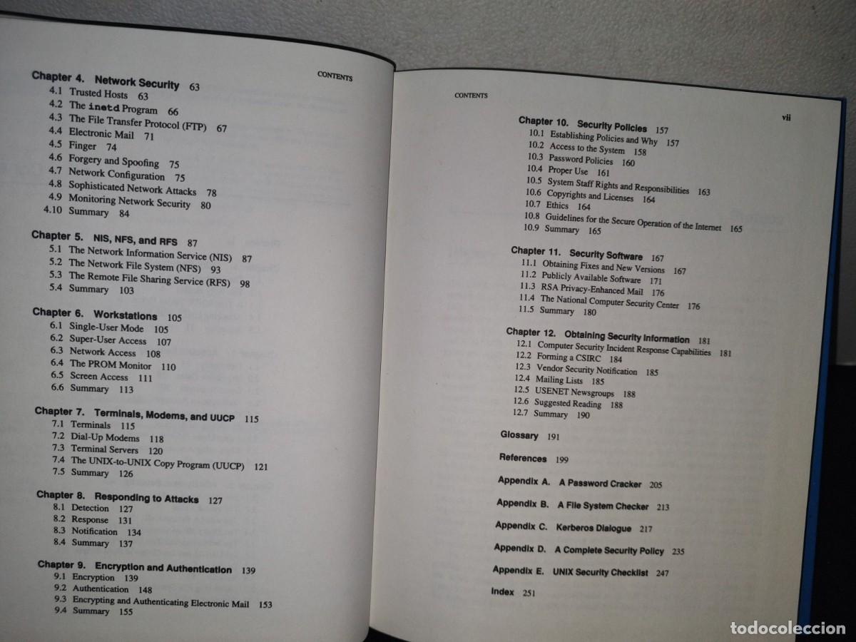 Libros de segunda mano: 13- UNIX SYSTEM SECURITY. A GUIDE FOR USERS AND SYSTEM ADMINISTRATORS - DAVID A. CURRY - 1994 - Foto 7