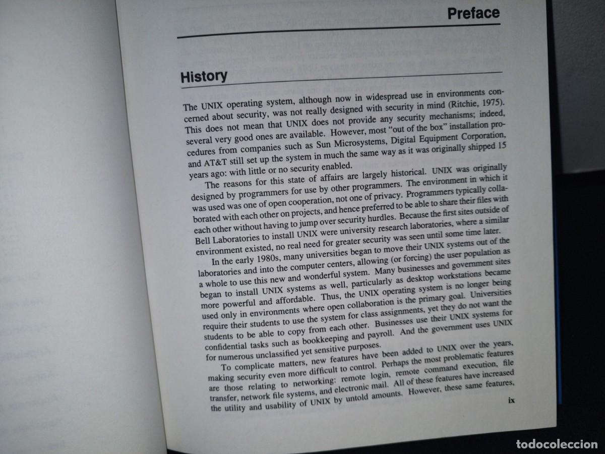 Libros de segunda mano: 13- UNIX SYSTEM SECURITY. A GUIDE FOR USERS AND SYSTEM ADMINISTRATORS - DAVID A. CURRY - 1994 - Foto 8