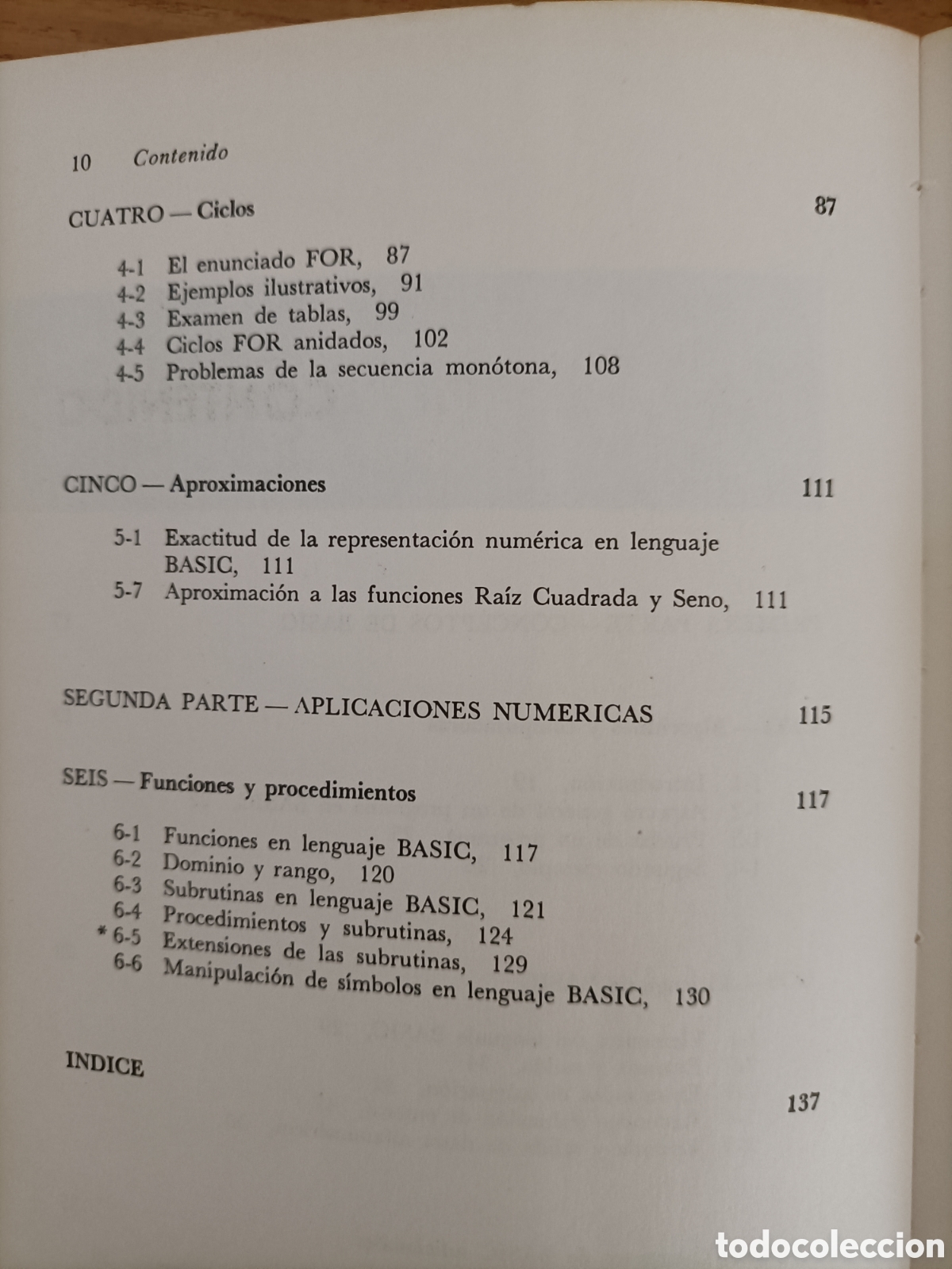 Libros de segunda mano: Programaci&oacute;n BASIC. Forsythe. Keenan. Organick. Stenberg - Foto 5