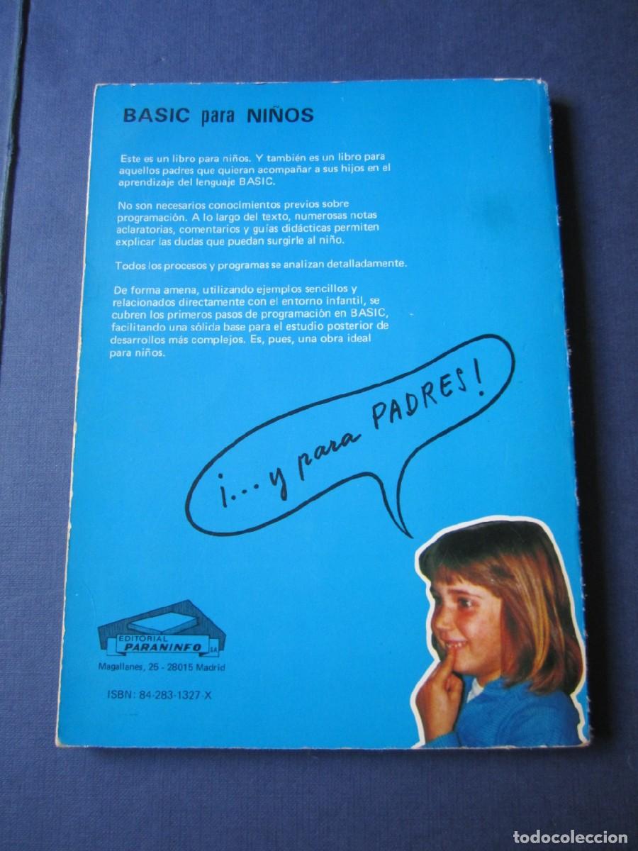 Libros de segunda mano: Basic para Ni&ntilde;os (Paraninfo 1984) - Foto 2