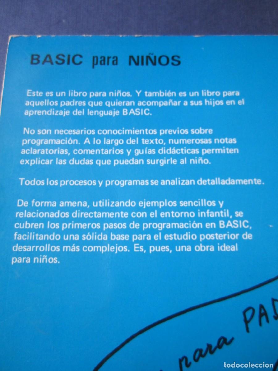 Libros de segunda mano: Basic para Ni&ntilde;os (Paraninfo 1984) - Foto 4