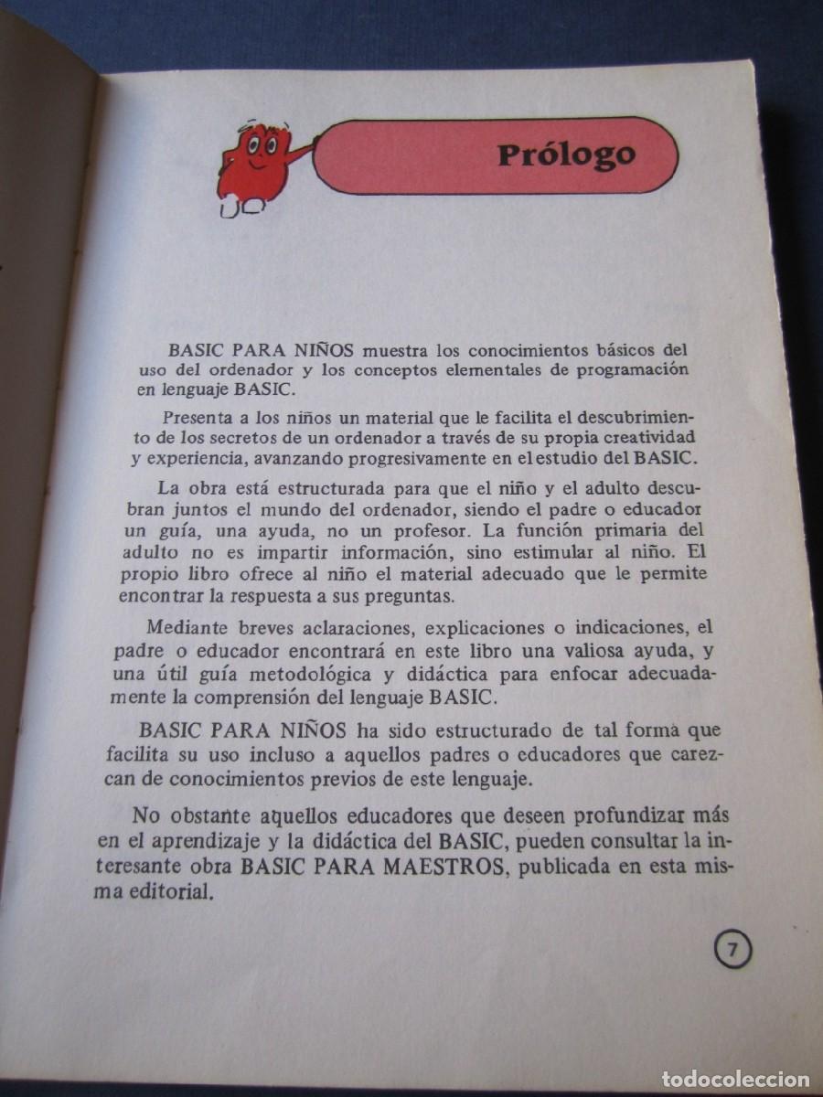 Libros de segunda mano: Basic para Ni&ntilde;os (Paraninfo 1984) - Foto 12