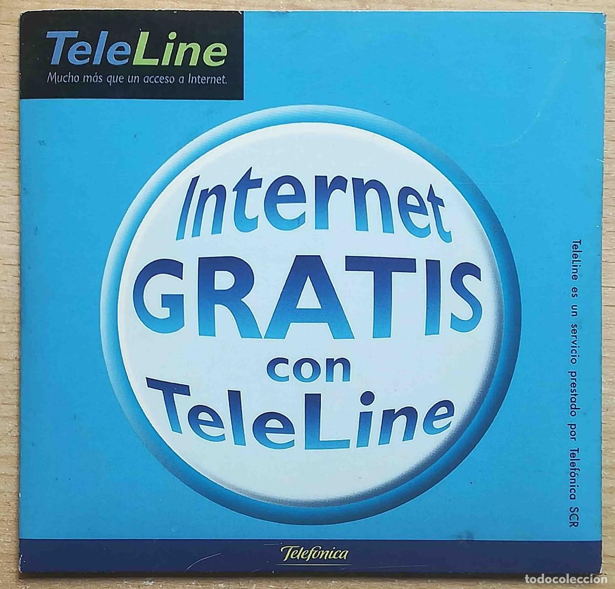 Libros de segunda mano: CD-ROM Internet gratis con Teleline - Caja + Disco + Folleto - Foto 1