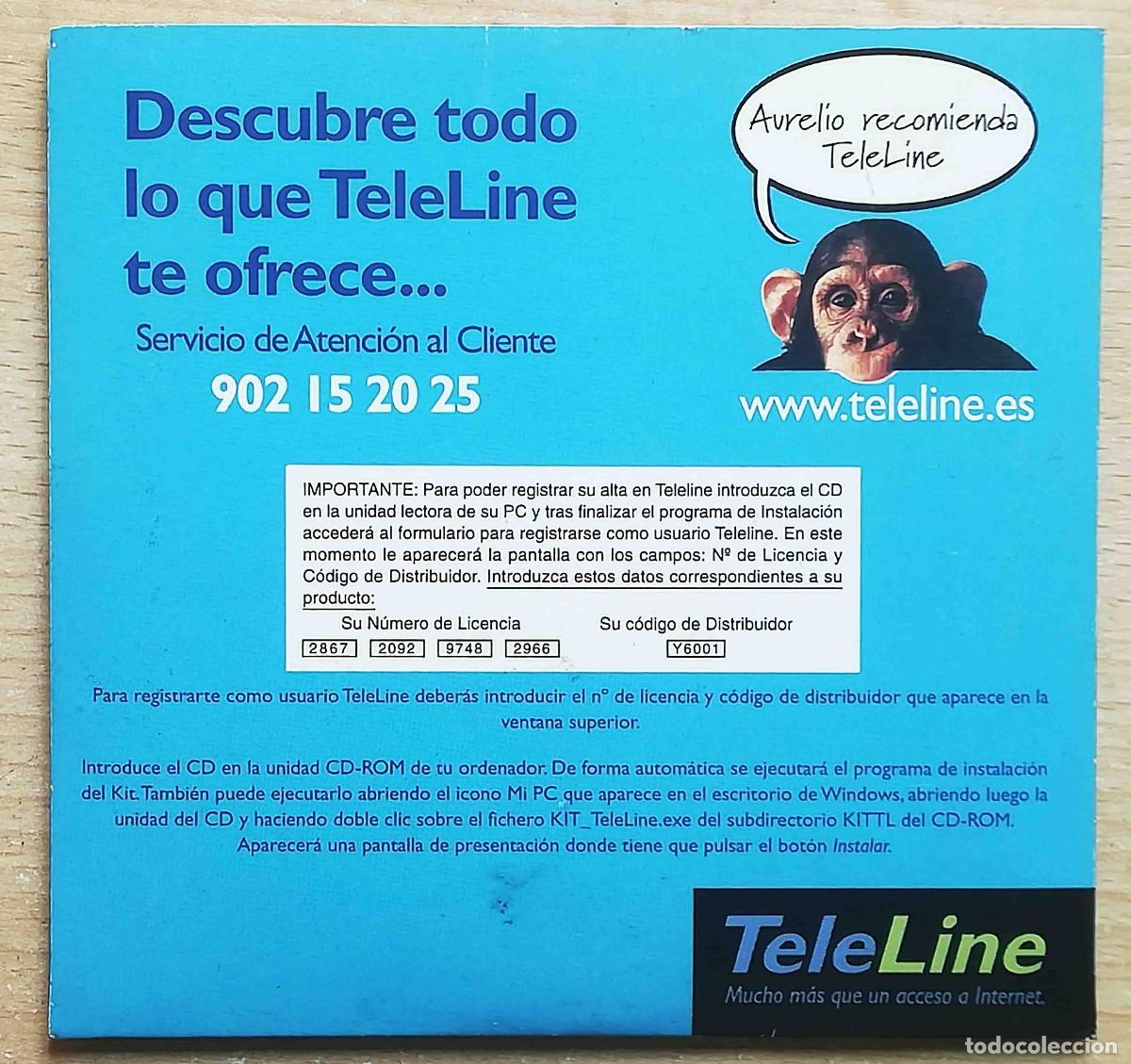 Libros de segunda mano: CD-ROM Internet gratis con Teleline - Caja + Disco + Folleto - Foto 2