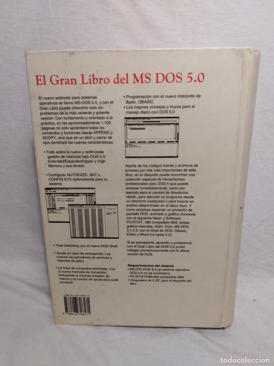 Libros de segunda mano: EL GRAN LIBRO DEL MS DOS 5.0 MARCOMBO 1992 - Foto 3