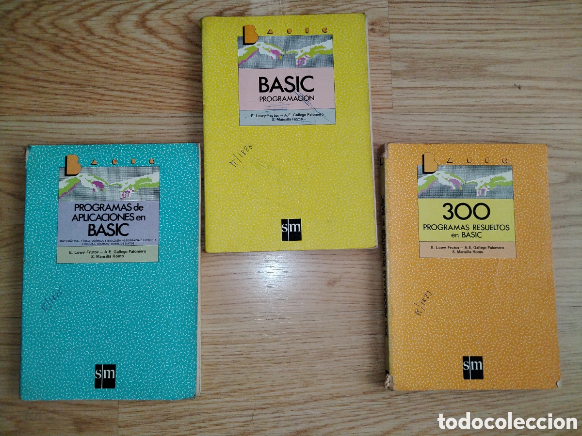 Libros de segunda mano: Tres libros de programaci&oacute;n BASIC. S.M. Lowy Frutos. Gallego Palomero. Mansilla Romo - Foto 1