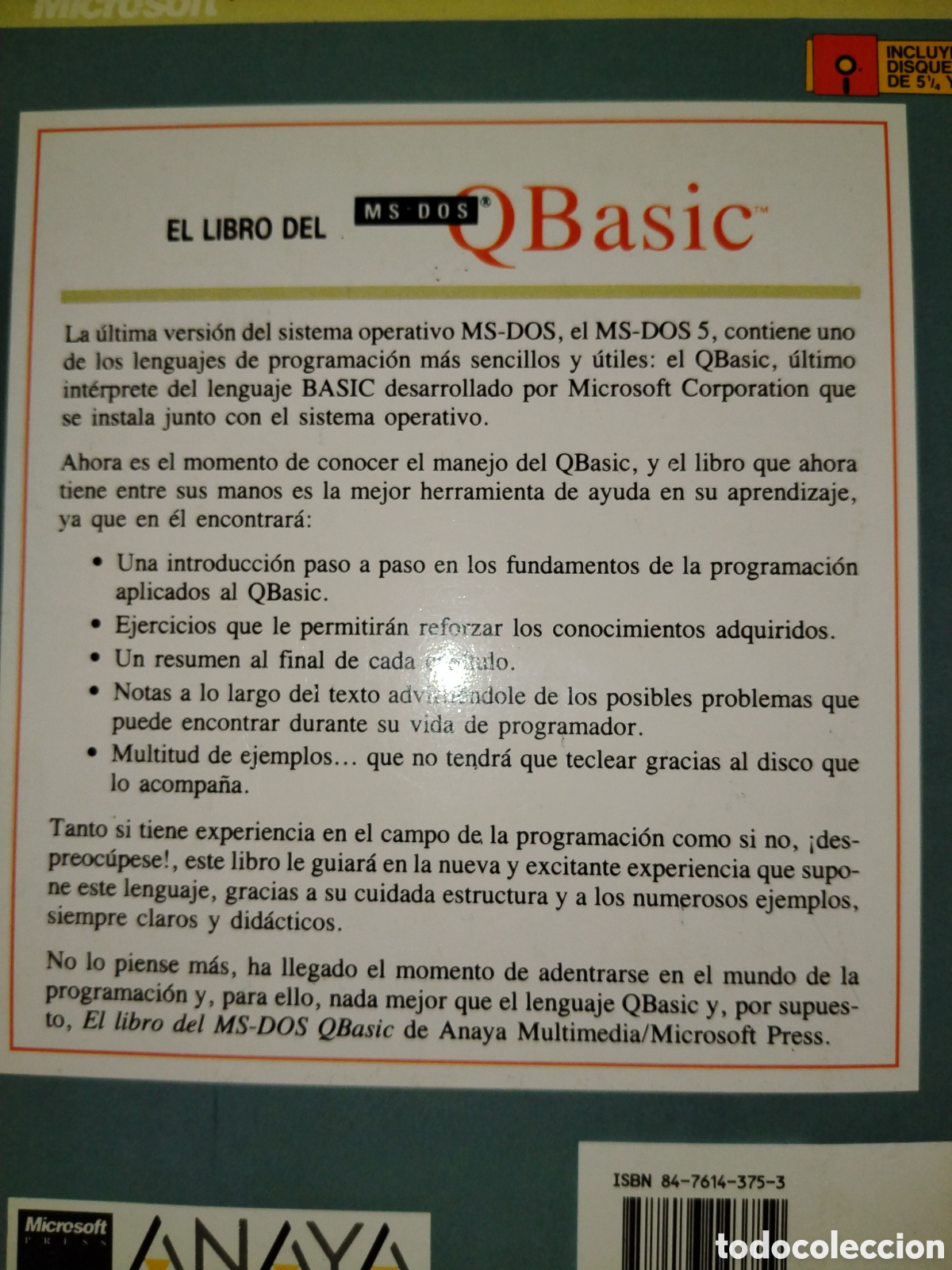 Libros de segunda mano: El libro del MS-DOS. QBasic. Michael Halvorson. David Rygmyr - Foto 2