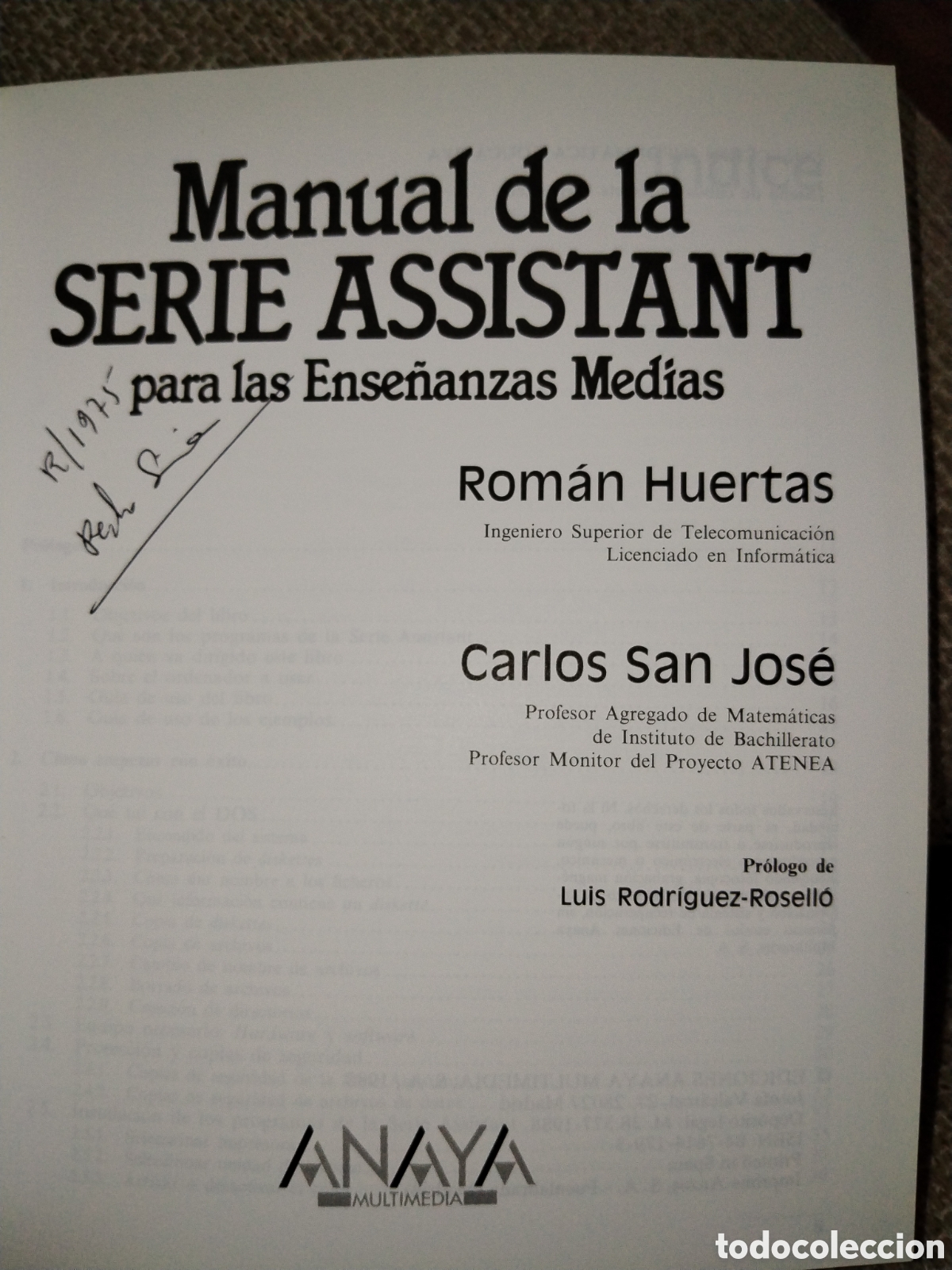Libros de segunda mano: Manual de la serie Assistant para las ense&ntilde;anzas medias - Foto 2