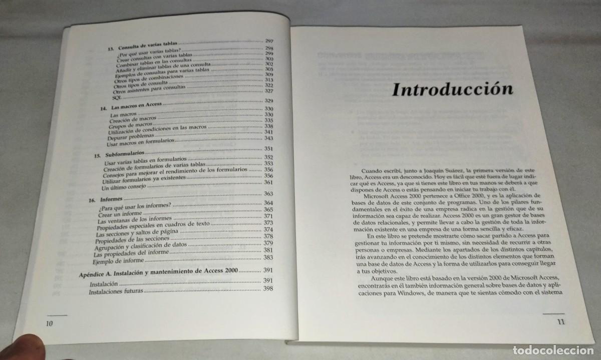 Libros de segunda mano: LIBRO &bull; MANUAL IMPRESCINDIBLE DE ACCESS 2000 (JULI&Aacute;N CASAS LUENGO) - Foto 4