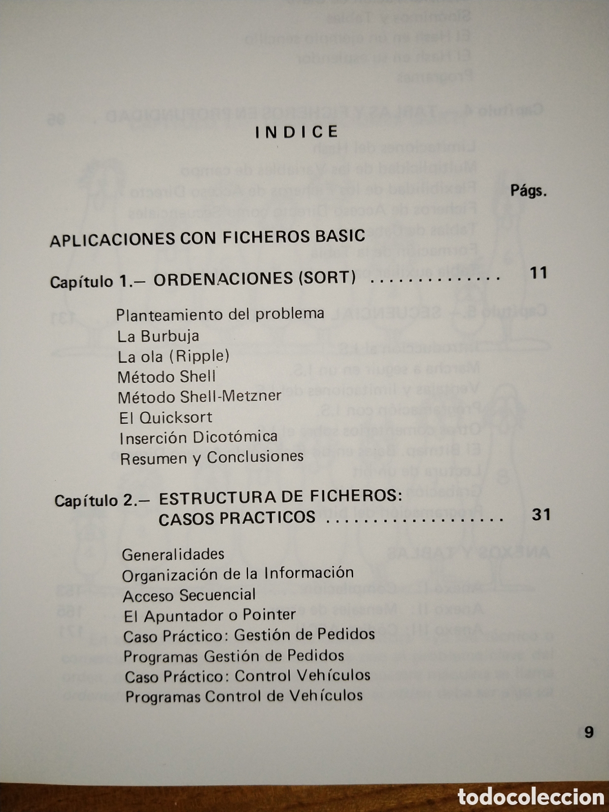 Libros de segunda mano: Aplicaciones con ficheros Basic. Carlos Bastos Nore&ntilde;a - Foto 2