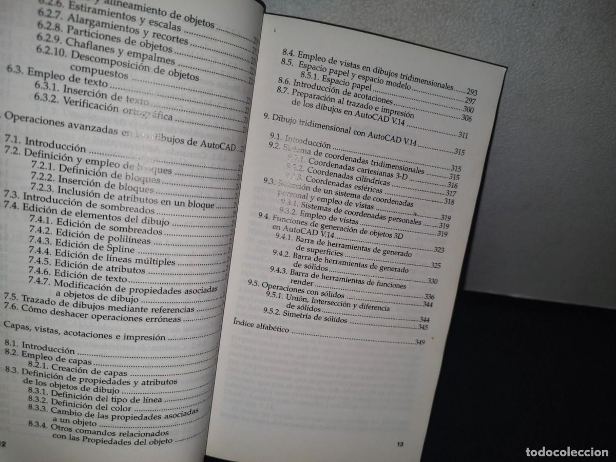 Libros de segunda mano: 2- AUTOCAD 14 - JORGE RODR&Iacute;GUEZ VEGA - Foto 7