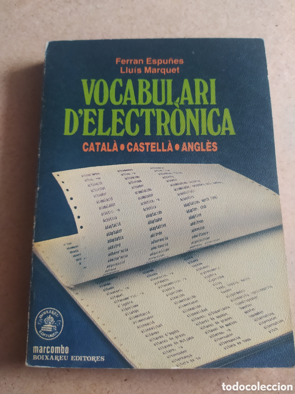 Libros de segunda mano: Vocabulari delectronica - marcombo - Foto 1