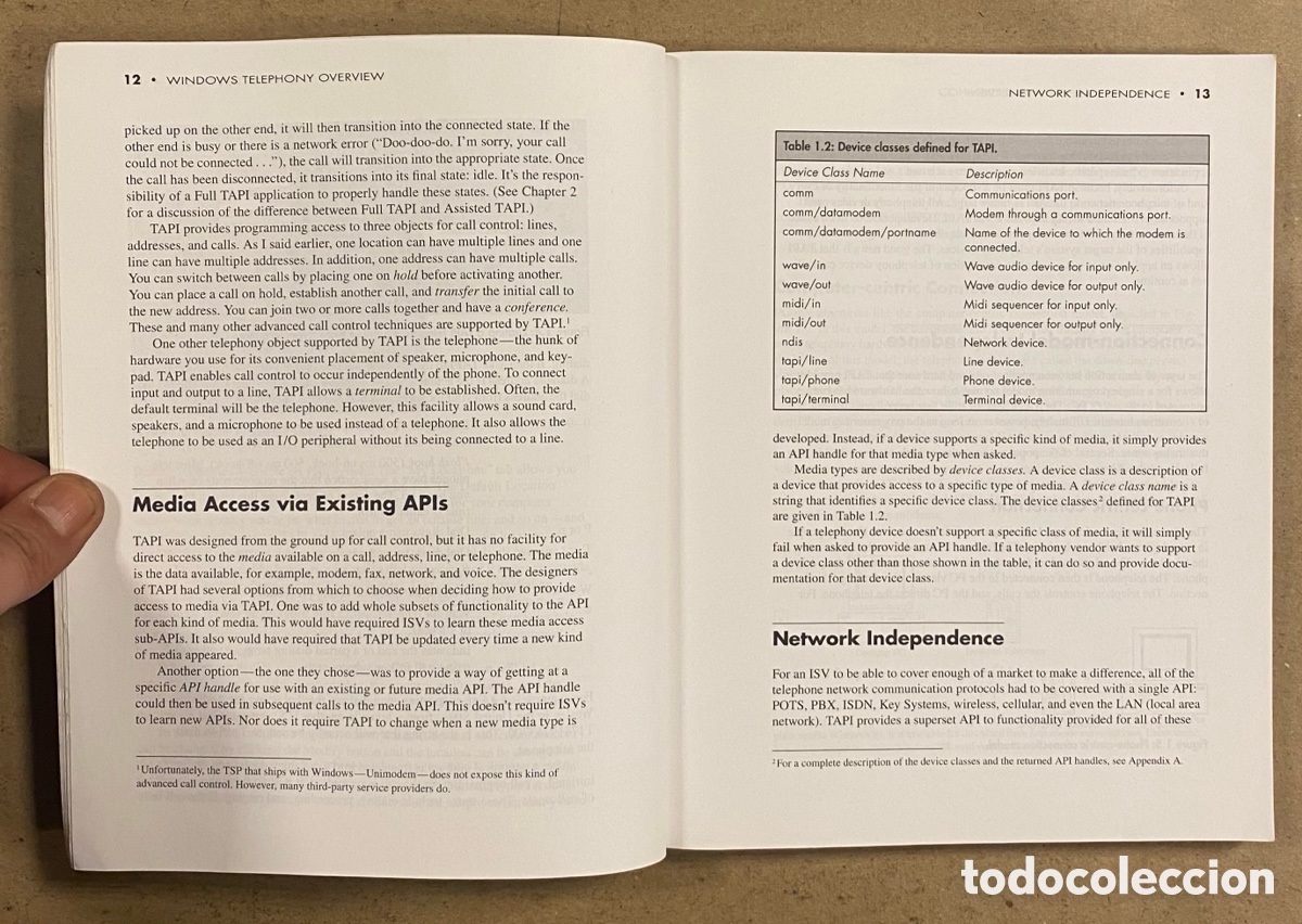 Libros de segunda mano: WINDOWS TELEPHONY PROGRAMMING, A DEVELOPER&rsquo;S GUIDE TO TAPI. CHRISS SELLS. ADDISON WESLEY - Foto 4