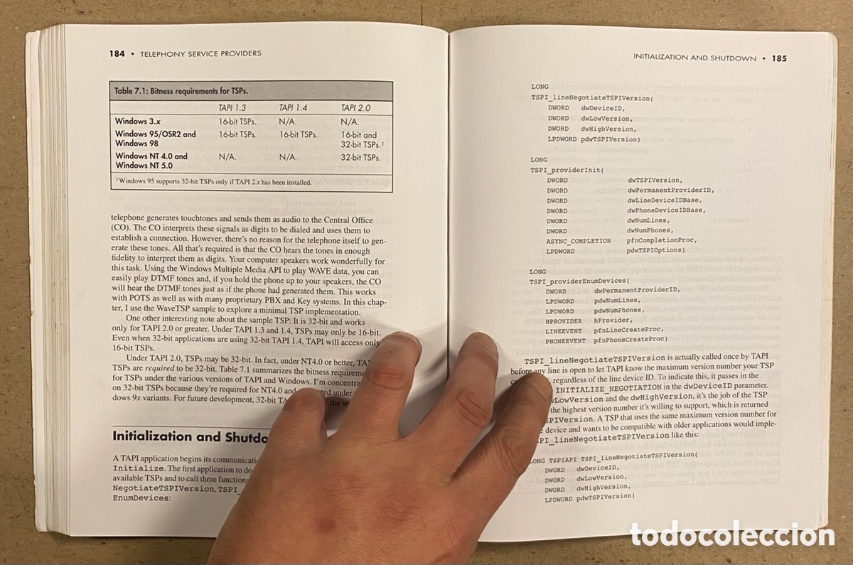 Libros de segunda mano: WINDOWS TELEPHONY PROGRAMMING, A DEVELOPER&rsquo;S GUIDE TO TAPI. CHRISS SELLS. ADDISON WESLEY - Foto 7