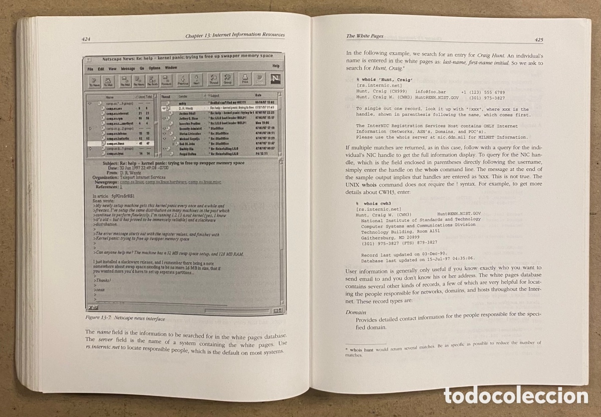 Libros de segunda mano: TCP/IP NETWORK ADMINISTRATION. CRAIG HUNT. O&rsquo;REILLY 1998. EN INGL&Eacute;S. - Foto 8