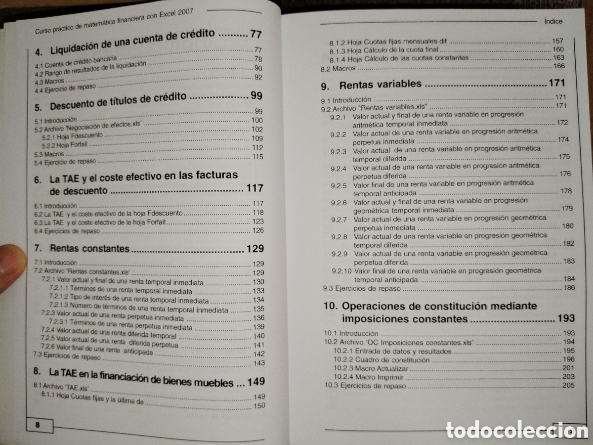 Libros de segunda mano: Curso pr&aacute;ctico de matem&aacute;tica financiera con Excel 2007. Enrique Timor Ferrando - Foto 4