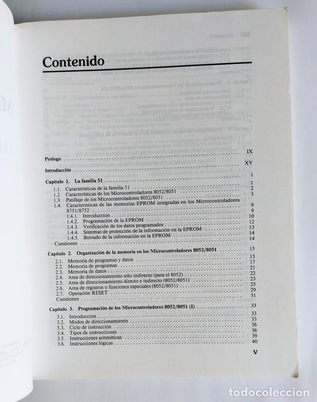 Libros de segunda mano: INTRODUCCION A LOS MICROCONTROLADORES - HARWARE / SOFTWARE / APLICACIONES - JOSE A. GONZALEZ VAZQUEZ - Foto 2